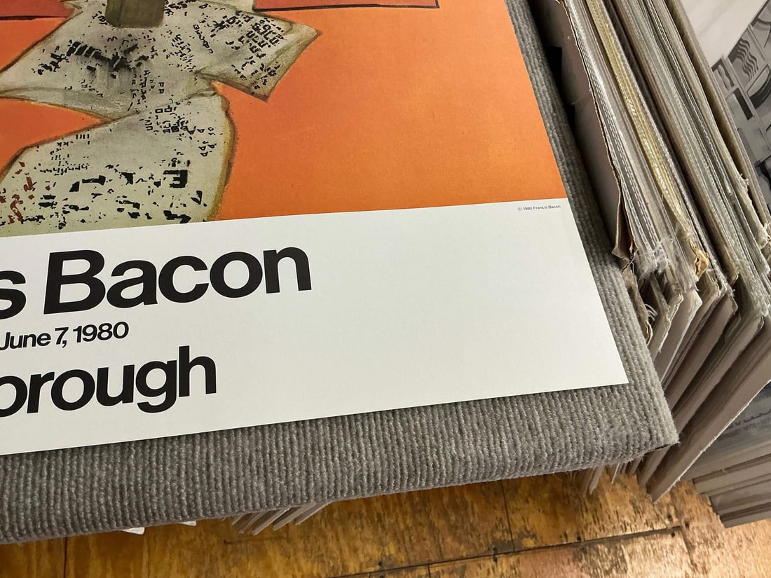 Orange FRANCIS BACON Figure in a room 39.75" x 26" Poster 1980 Expressionism - 14