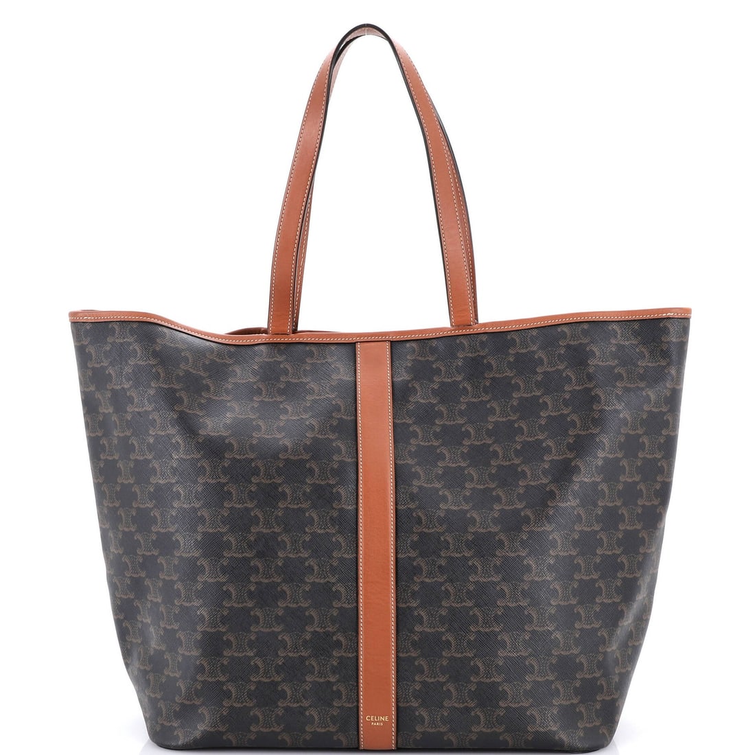 Celine Cabas Medium Triomphe Coated Canvas Zip Tote: Celine Cabas Medium Triomphe Coated Canvas Zip Tote The Celine Cabas Medium Triomphe Coated Canvas Zip Tote is a timeless and stylish accessory that combines classic design with durable