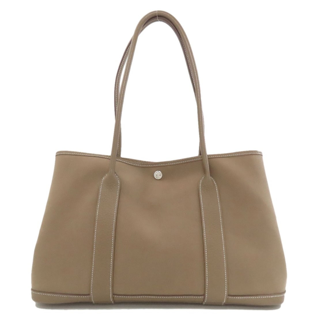 Officche HERMES Garden Party PM Etoupe SilverHardware Tote Bag Towar: Officche HERMES Garden Party PM Etoupe SilverHardware Tote Bag Towar Elevate your everyday with the timeless elegance of an Herm?s Garden Party PM tote bag, crafted from luxurious Towar exterior and