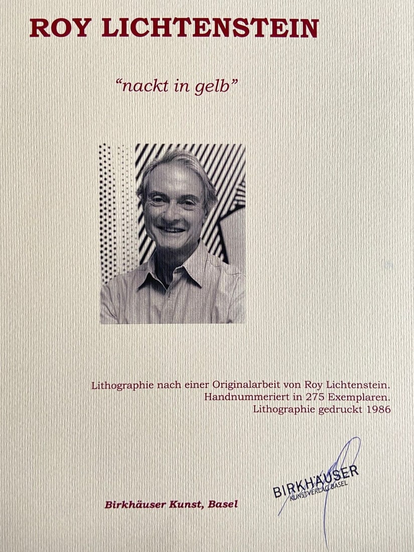 Roy Lichtenstein Lithograph #Op - 9