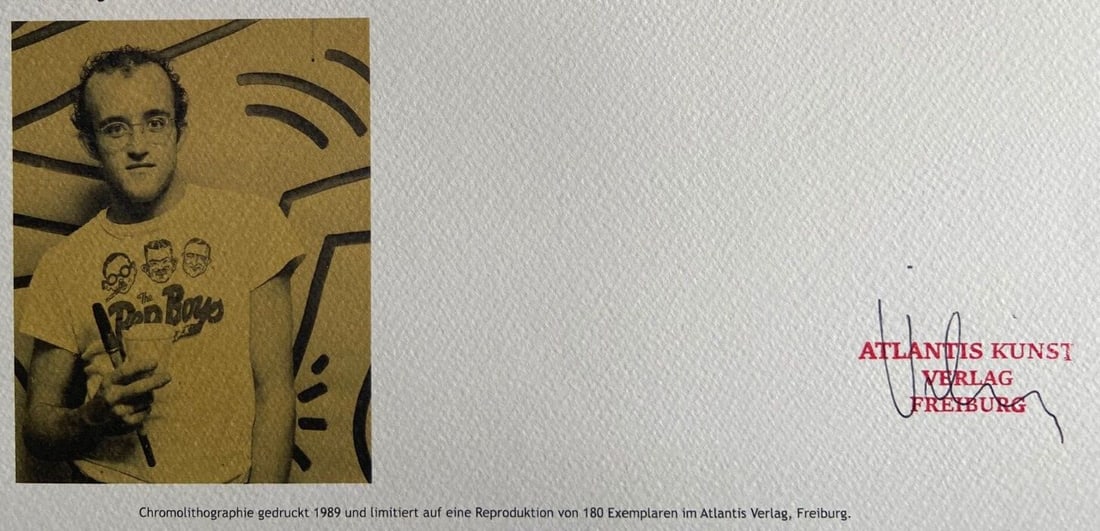 Certificate Keith Haring Lithograph Numbered - 10