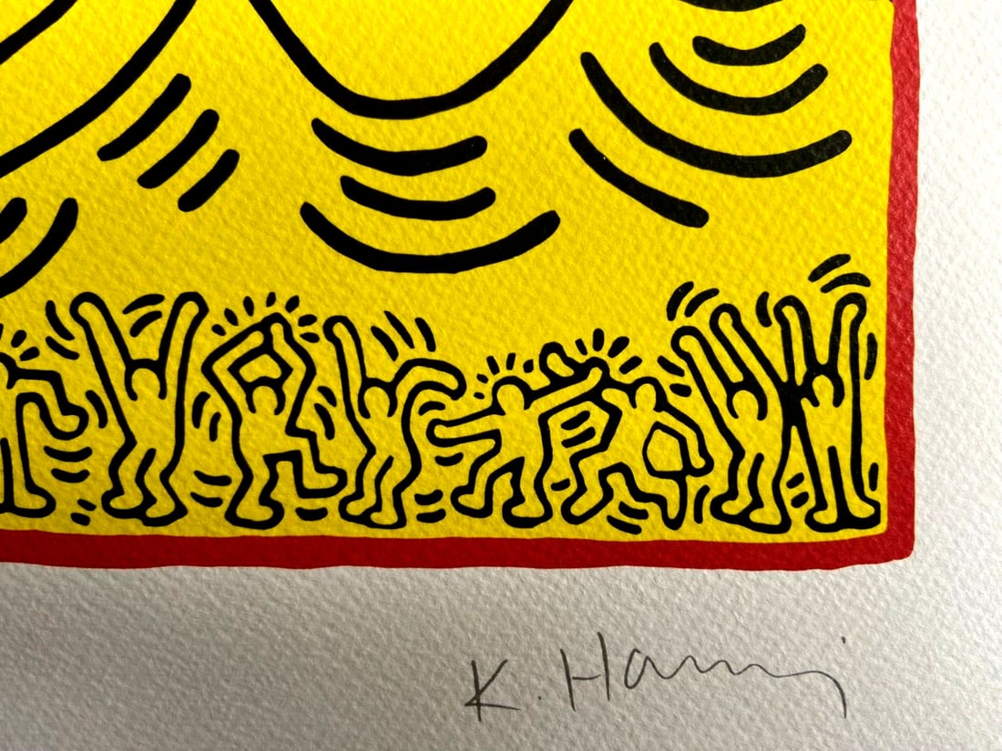 Certificate Keith Haring Lithograph Numbered - 7