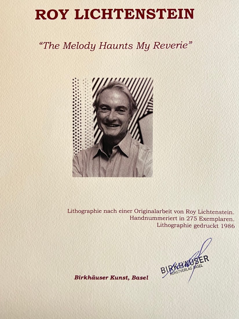 Numbered Roy Lichtenstein Lithograph - 10