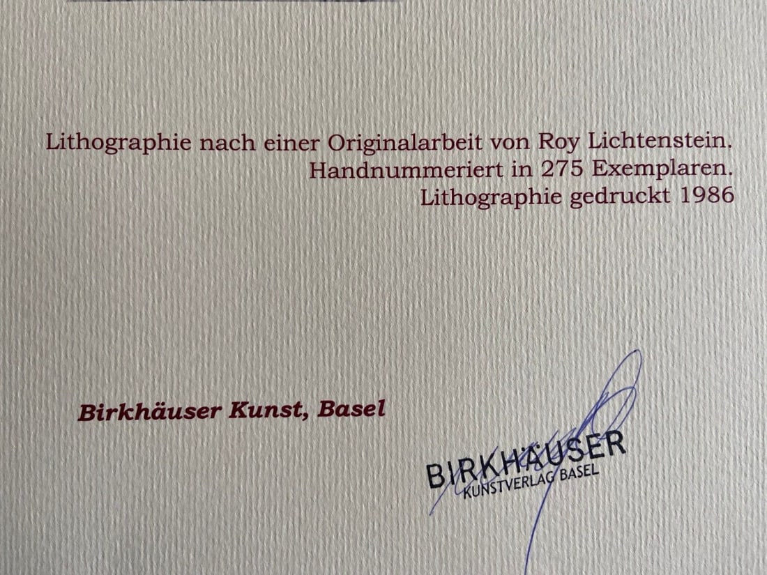 Lithograph Roy Lichtenstein - 10