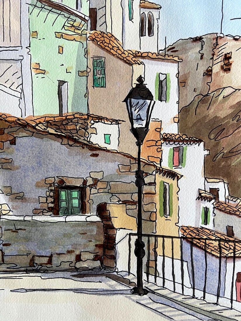 Aldo Riso "Scilla" 60x80 Painted Etching - Authenticated - 5