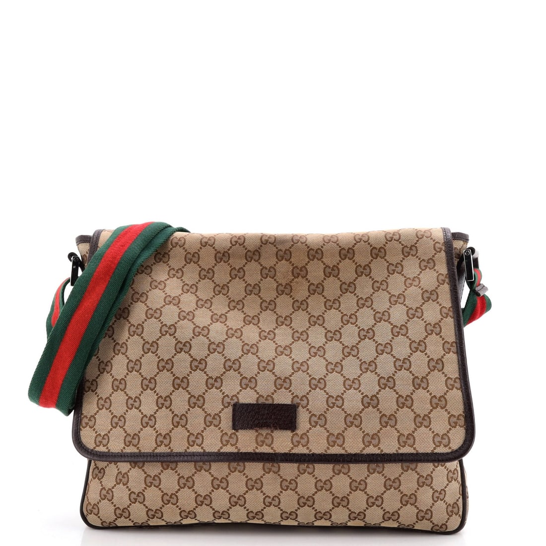 Gucci Medium GG Canvas Flap Messenger Strap (1 of 5)