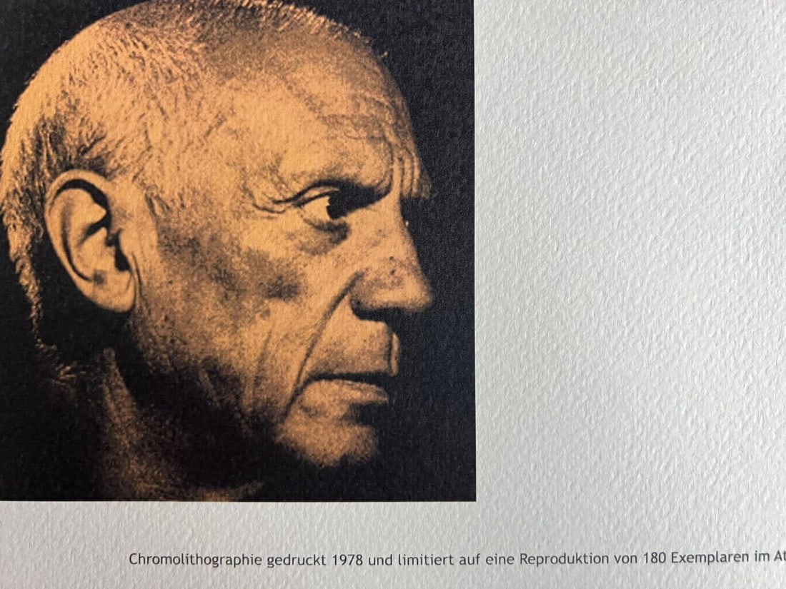 Numbered Pablo Picasso Lithograph Op - 12