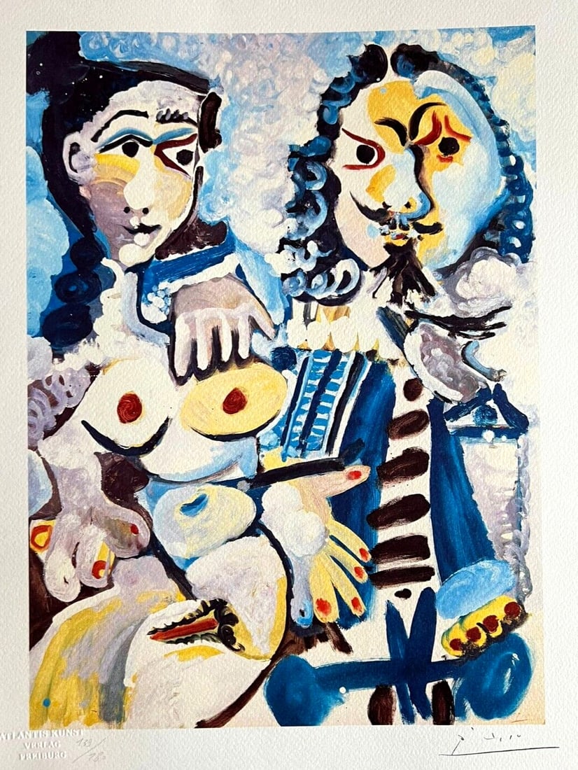 Numbered Pablo Picasso Lithograph Op - 2