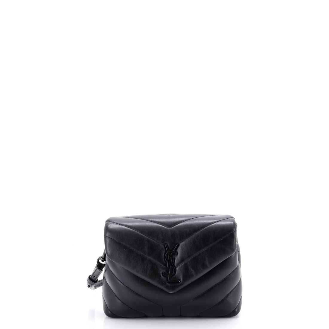 Toy Saint Laurent Loulou Shoulder Bag Matelasse Chevron Leather: Toy Saint Laurent Loulou Shoulder Bag Matelasse Chevron Leather Get the iconic Saint Laurent Loulou style in miniature form - perfect for fashionistas of all ages! This adorable toy shoulder bag boast