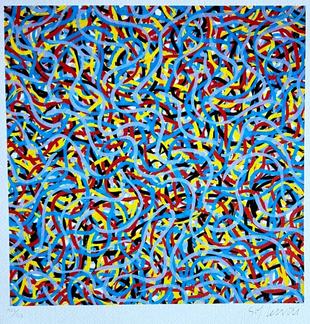 Robert Morris - Sol Lewitt Lithograph Numbered O.P.: Robert Morris - Sol Lewitt Lithograph Numbered O.P. A rare opportunity to own a unique piece of modern art, this limited edition lithograph by renowned artist Sol Lewitt is a standout in any collectio