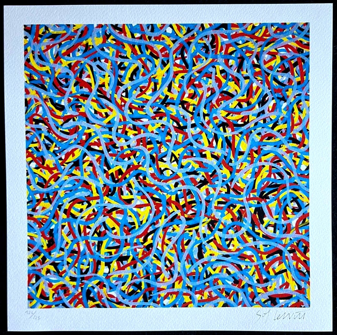 Robert Morris - Sol Lewitt Lithograph Numbered O.P. - 2