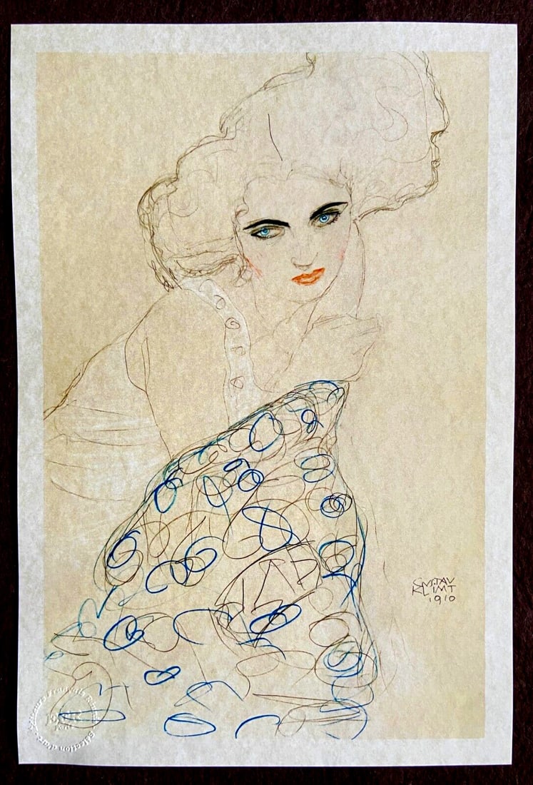 Numbered Gustav Klimt Lithograph - 3
