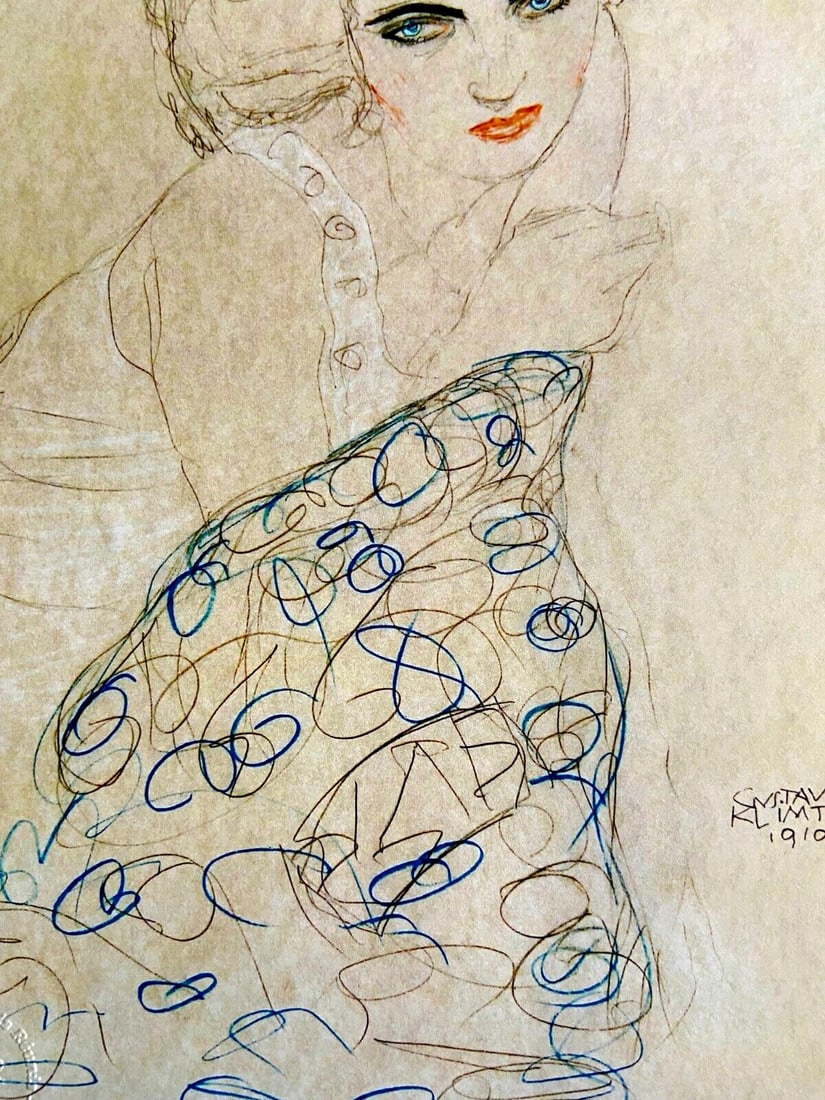 Numbered Gustav Klimt Lithograph - 4