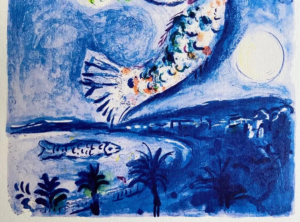 limited Marc Chagall Lithograph: numbered - 3