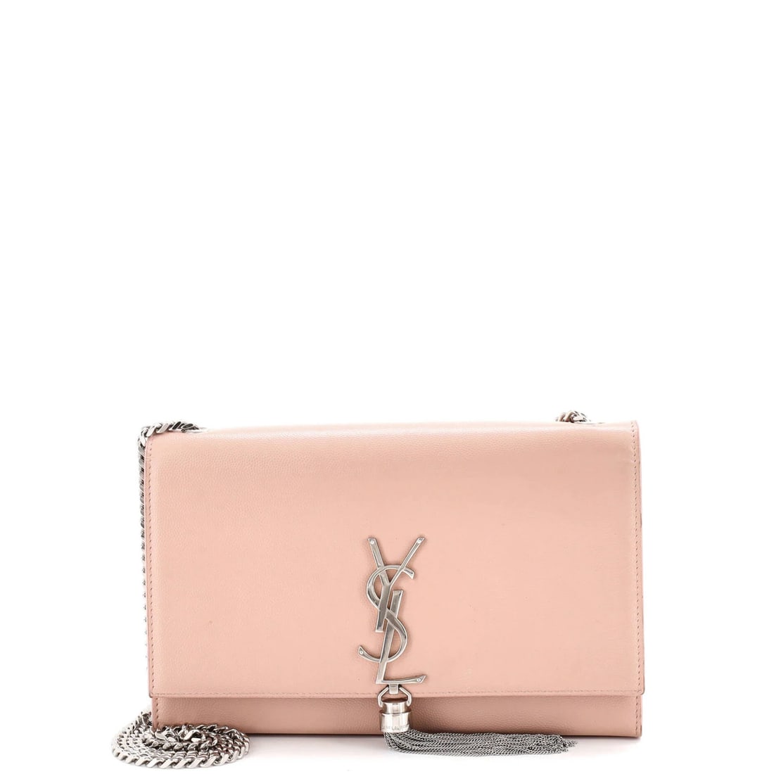 Saint Laurent Medium Leather Classic Monogram Tassel Crossbody Bag: Saint Laurent Medium Leather Classic Monogram Tassel Crossbody Bag Elevate your style with the iconic Saint Laurent Classic Monogram Tassel Crossbody Bag, boasting sleek leather exterior in vibrant