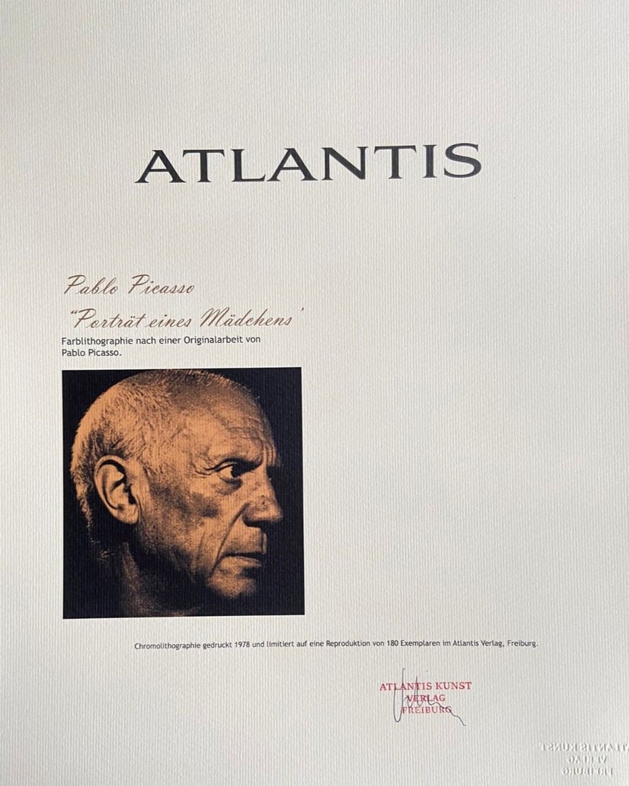 Numbered Pablo Picasso Lithograph - 7