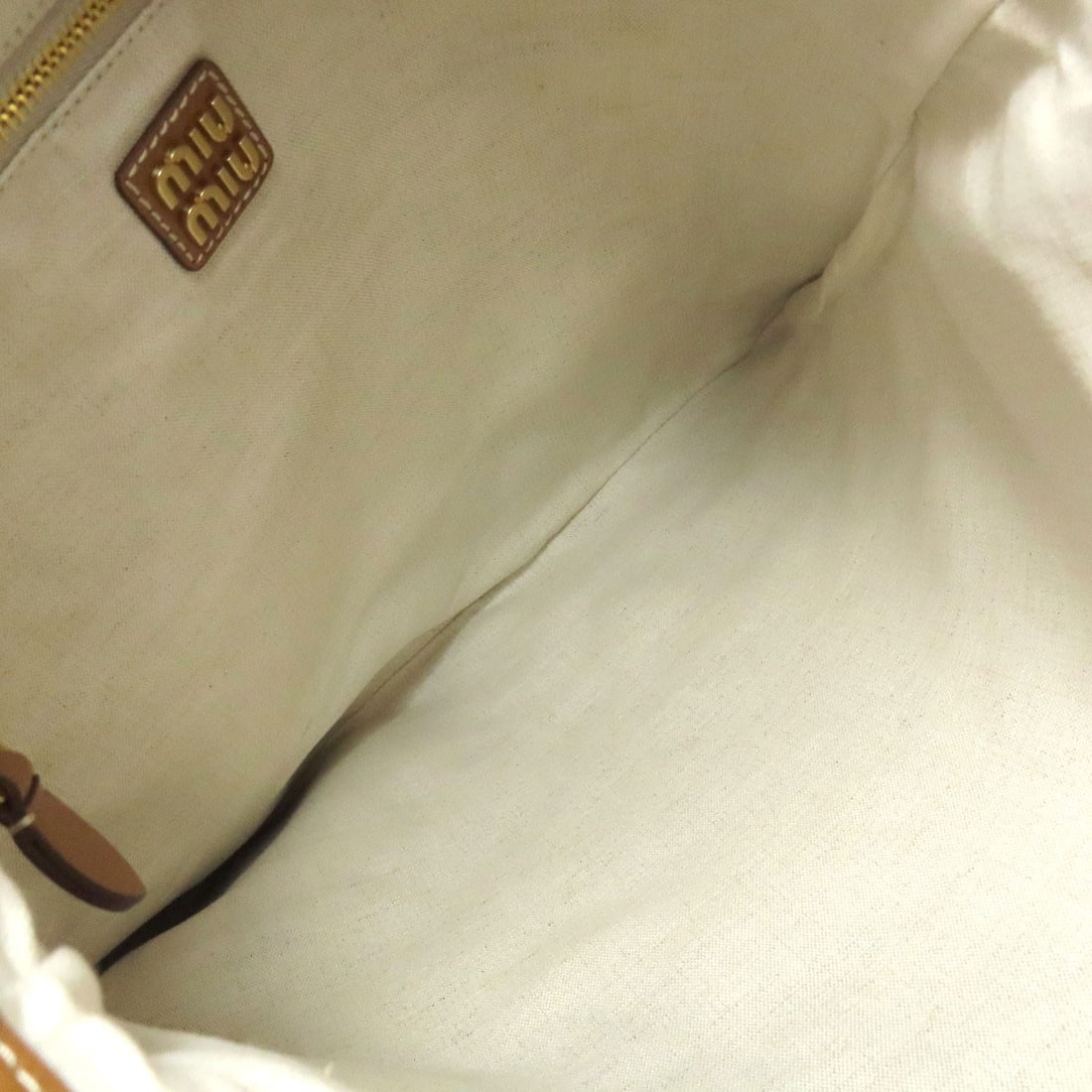 Calf MIUMIU logo Tote Bag - 5