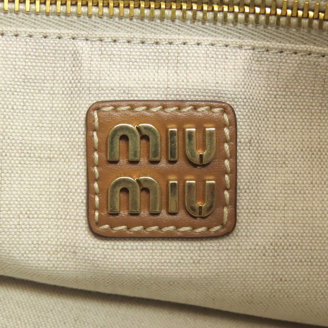 Calf MIUMIU logo Tote Bag - 6