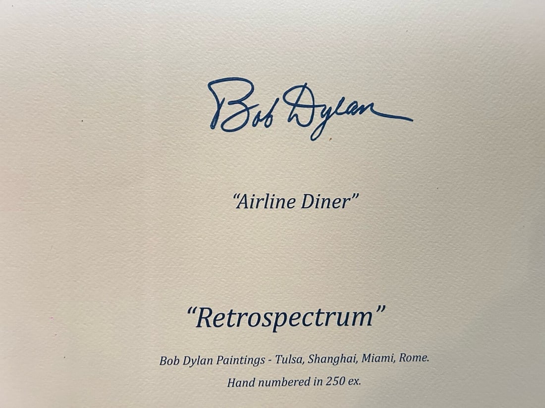 Limited Bob Dylan Lithograph Op Numbered - 10