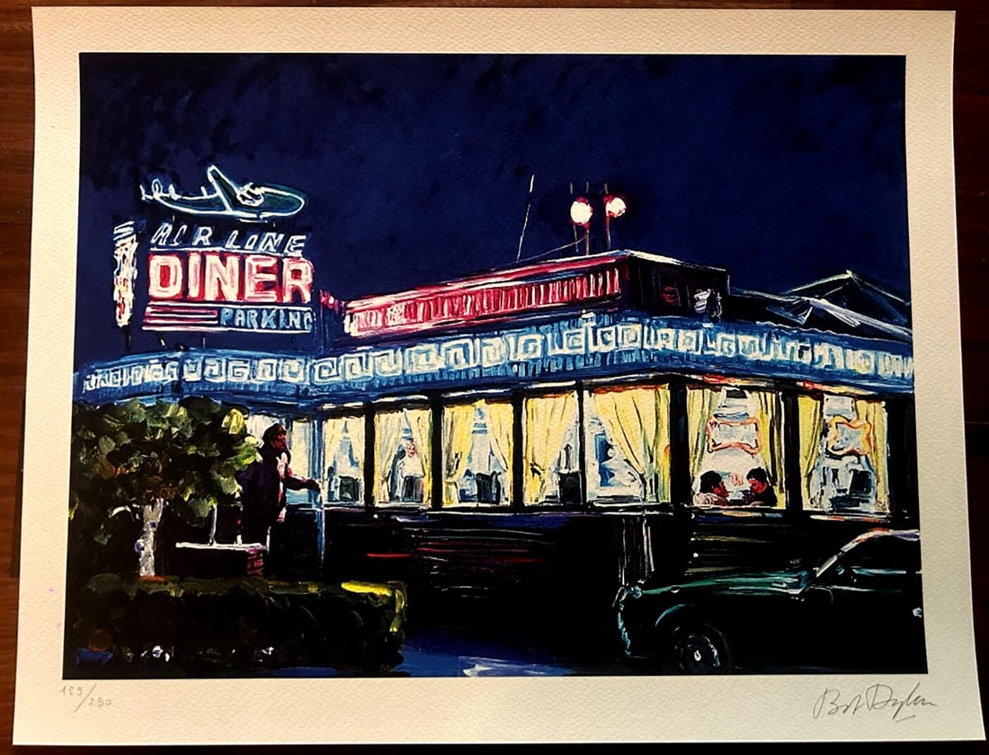 Limited Bob Dylan Lithograph Op Numbered - 3