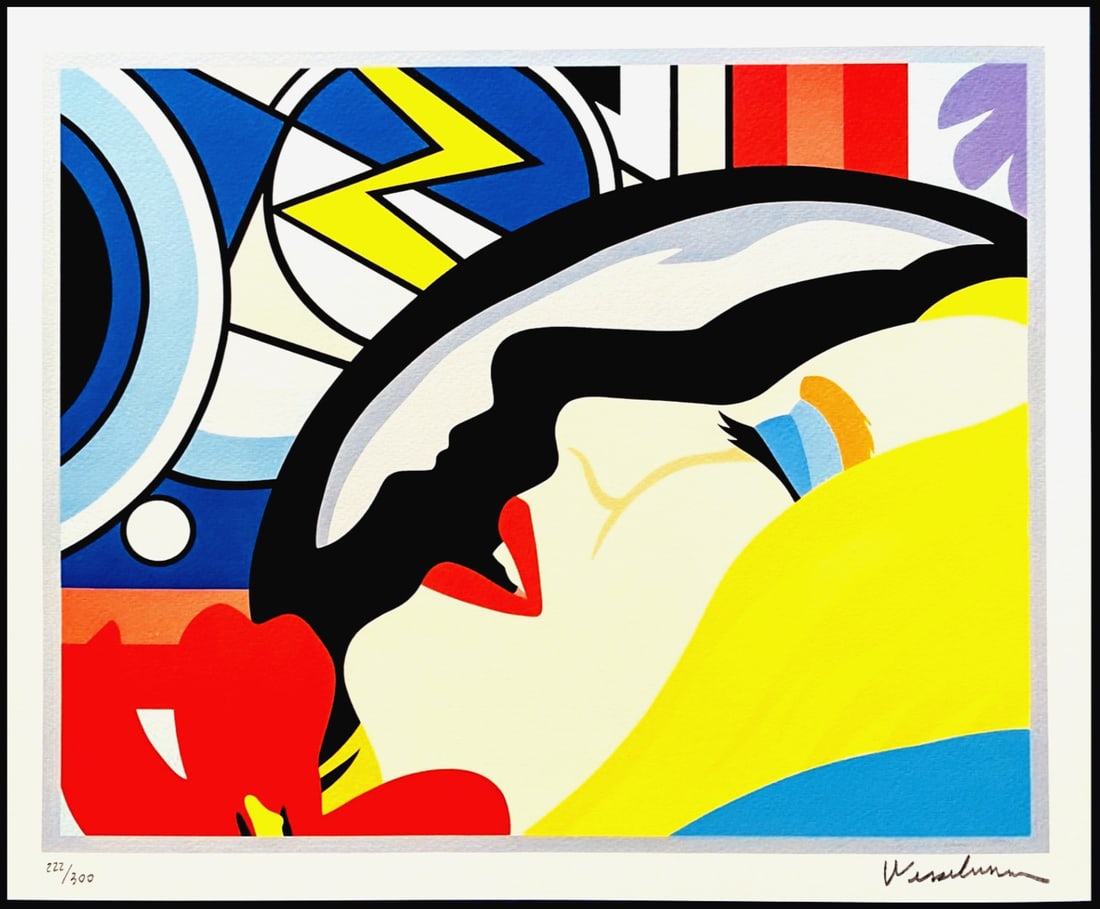 Numbered Tom Wesselmann Lithograph Handmade Op