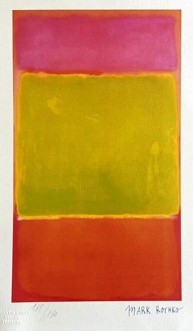 Mark Rothko Lithograph #180 (Op Numbered) - 2
