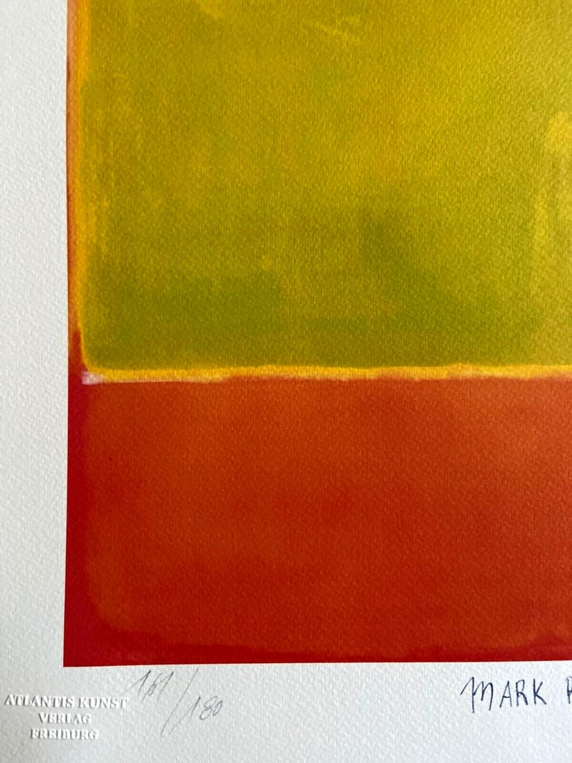 Mark Rothko Lithograph #180 (Op Numbered) - 5