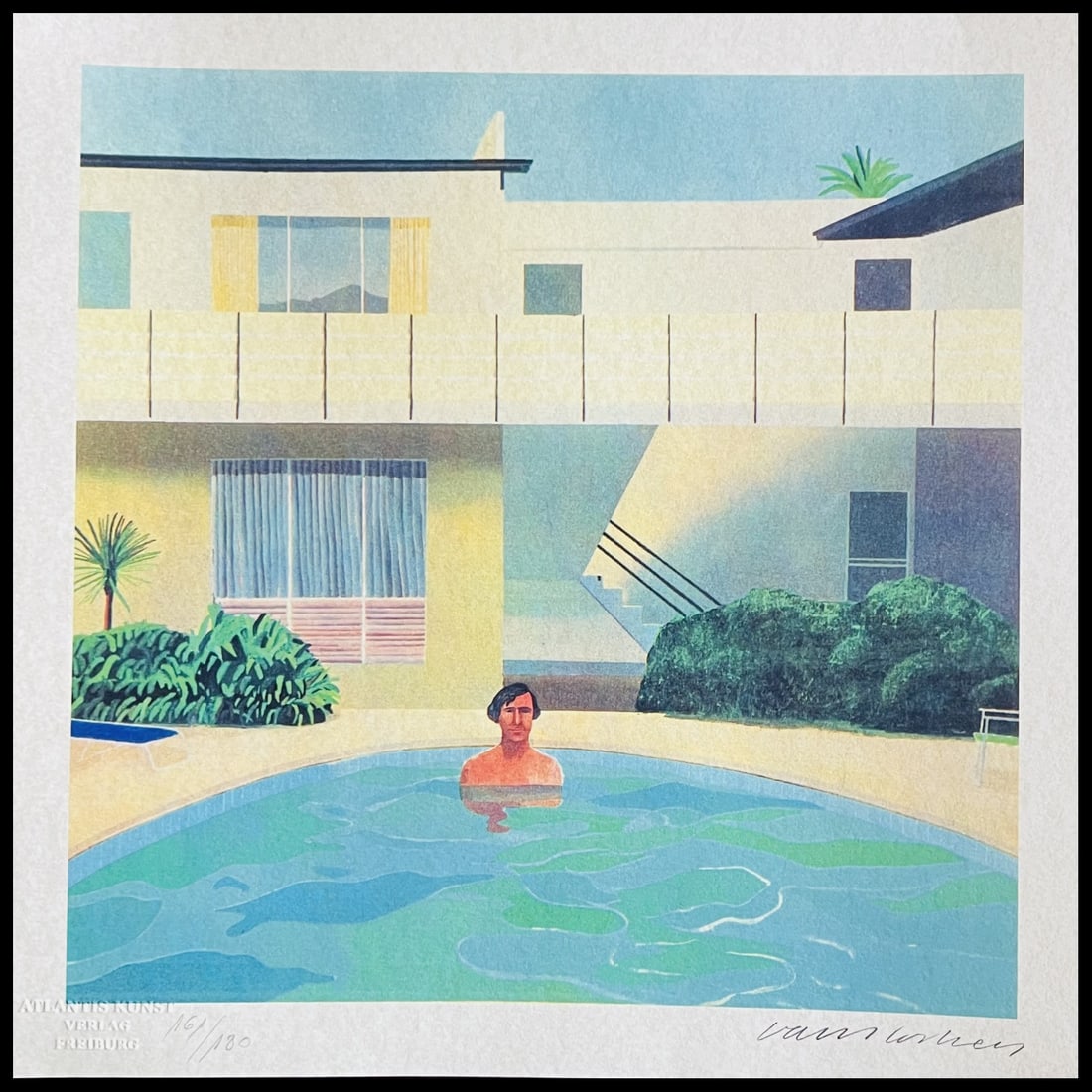 Numbered David Hockney Lithograph (1 of 11)