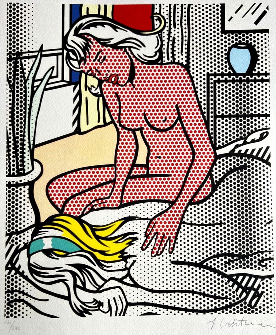 Numbered Roy Lichtenstein Lithograph: Numbered Roy Lichtenstein Lithograph A rare opportunity to own a numbered lithograph by the iconic American pop artist Roy Lichtenstein, featuring his signature bold style and witty commentary on ever