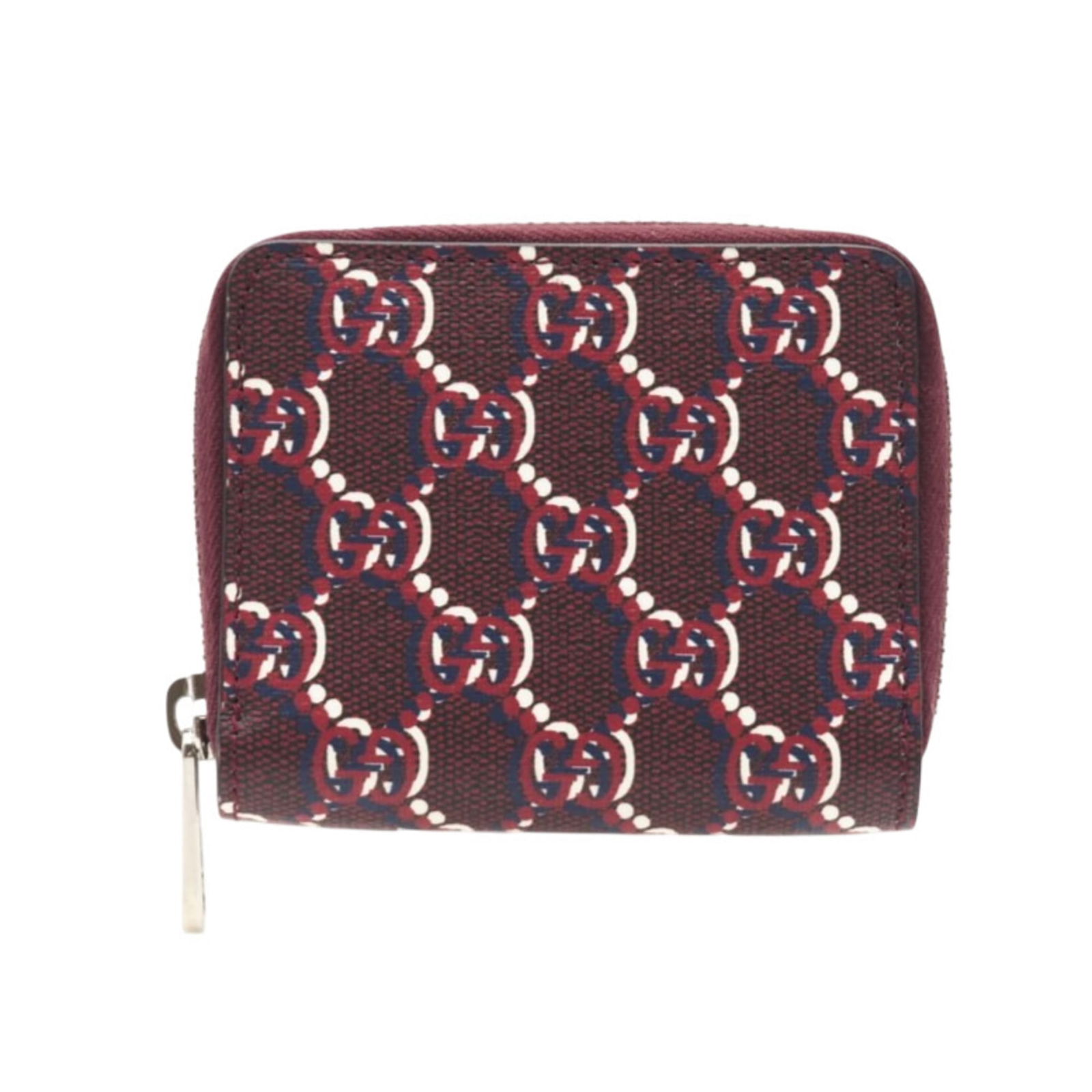 Gucci Bi-Fold Leather Wallet: Gucci Bi-Fold Leather Wallet A timeless Gucci bi-fold leather wallet in Bordeaux, perfect for adding an air of sophistication to your daily essentials. With its classic design and premium leather cons