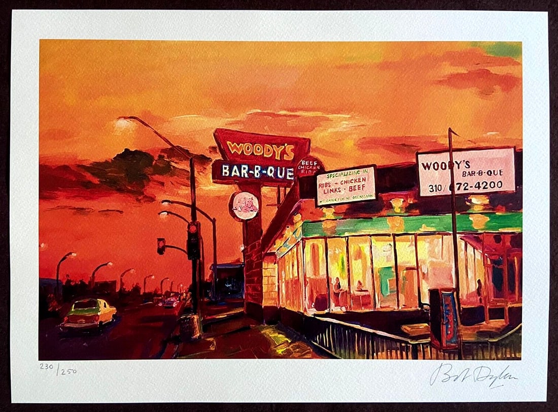 Museum Bob Dylan Lithograph Op Numbered Limited (1 of 8)