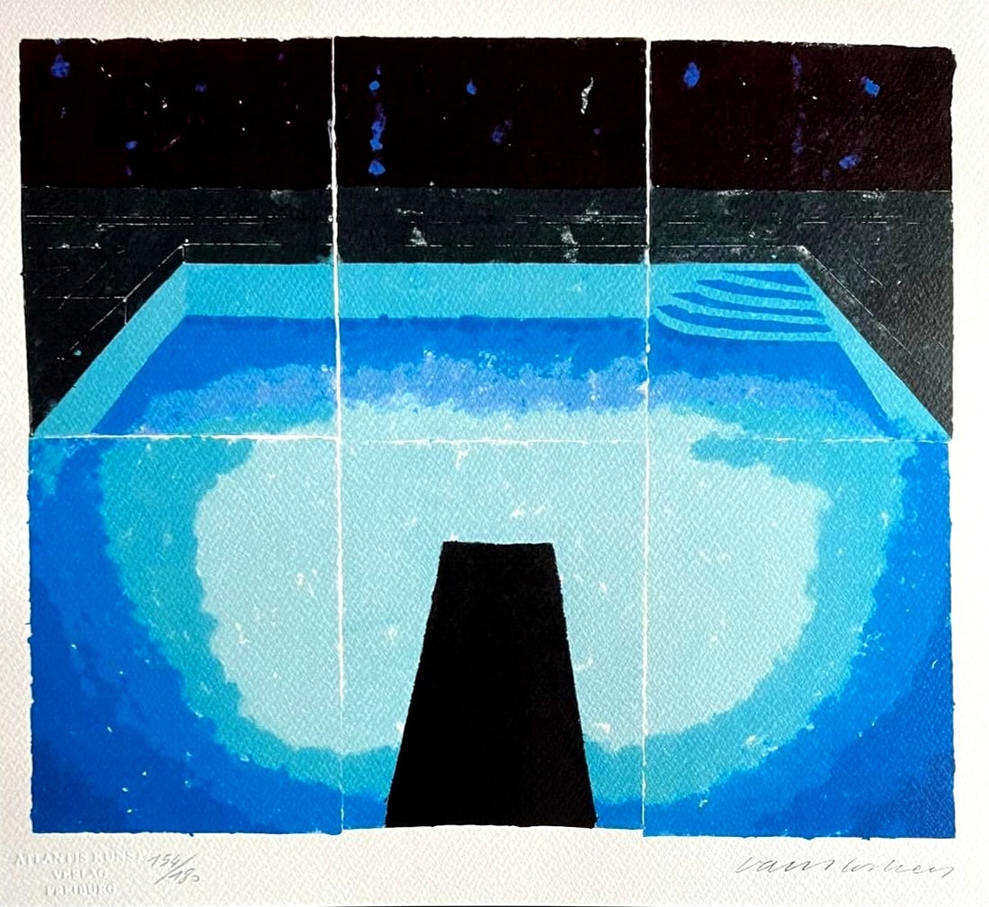 David Hockney Midnight Lithograph (1 of 10)
