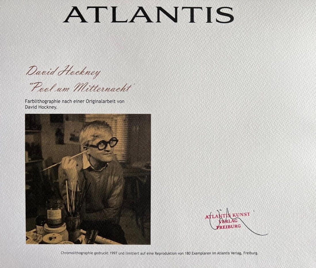 David Hockney Midnight Lithograph - 7