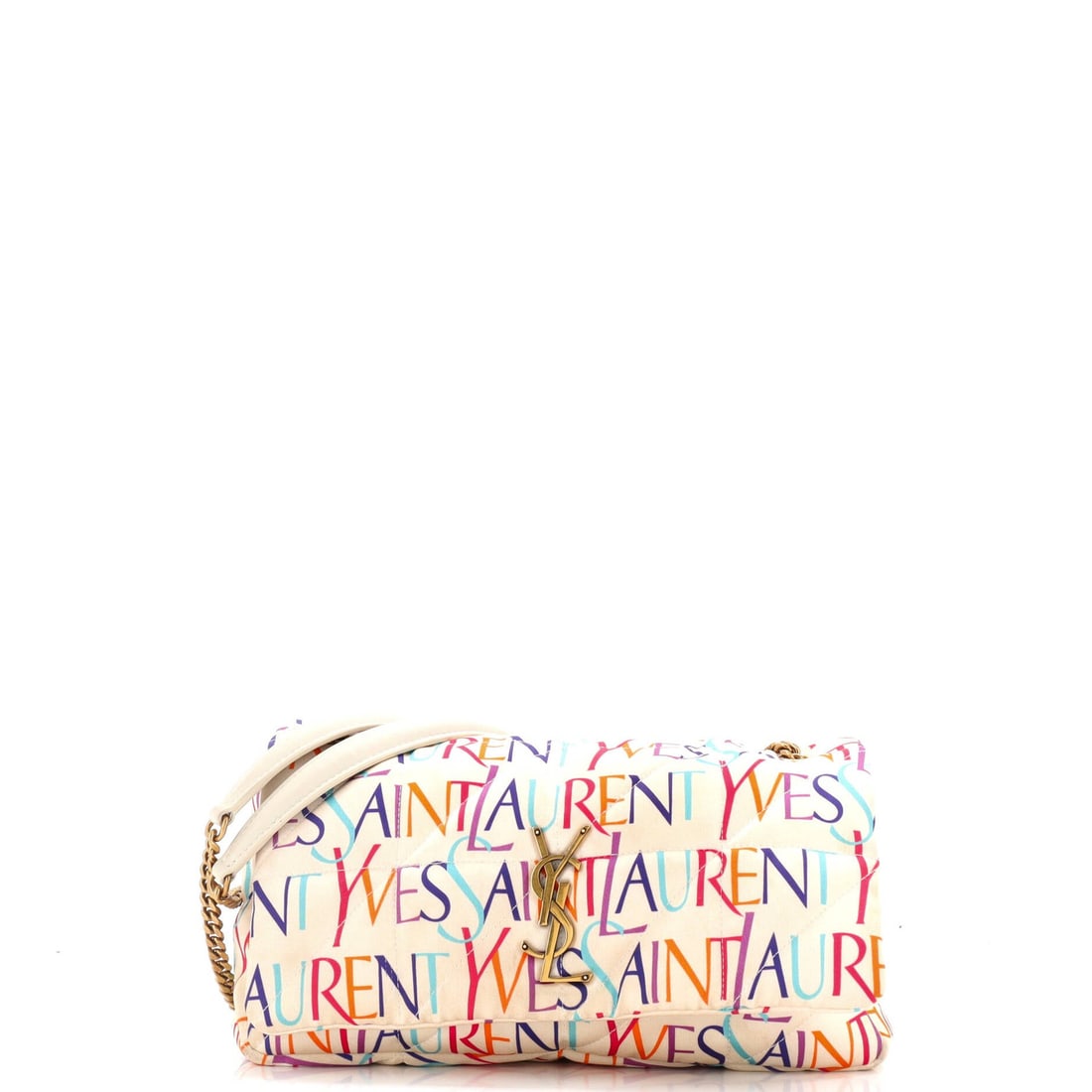 Medium Saint Laurent Jamie Flap Bag Quilted Printed Silk: Medium Saint Laurent Jamie Flap Bag Quilted Printed Silk A rare opportunity to own a piece of luxury fashion, this Medium Saint Laurent Jamie Flap Bag is a true showstopper. With its quilted printed
