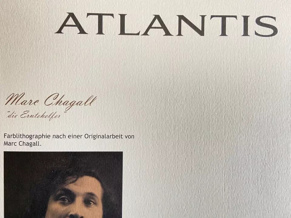 Marc Chagall Lithograph, Numbered Collection Stamp - 10