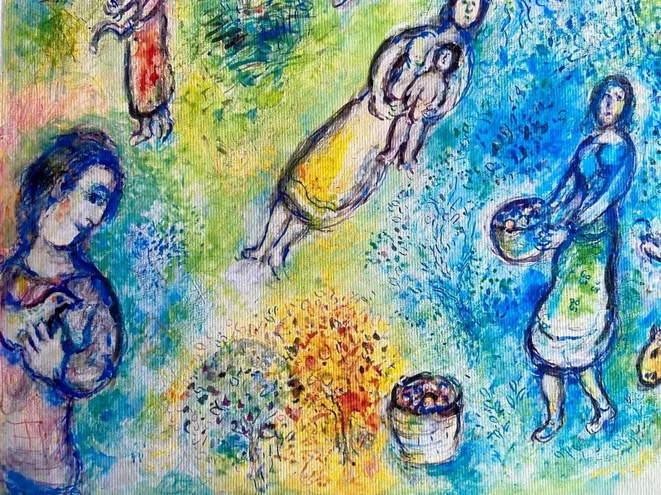 Marc Chagall Lithograph, Numbered Collection Stamp - 6