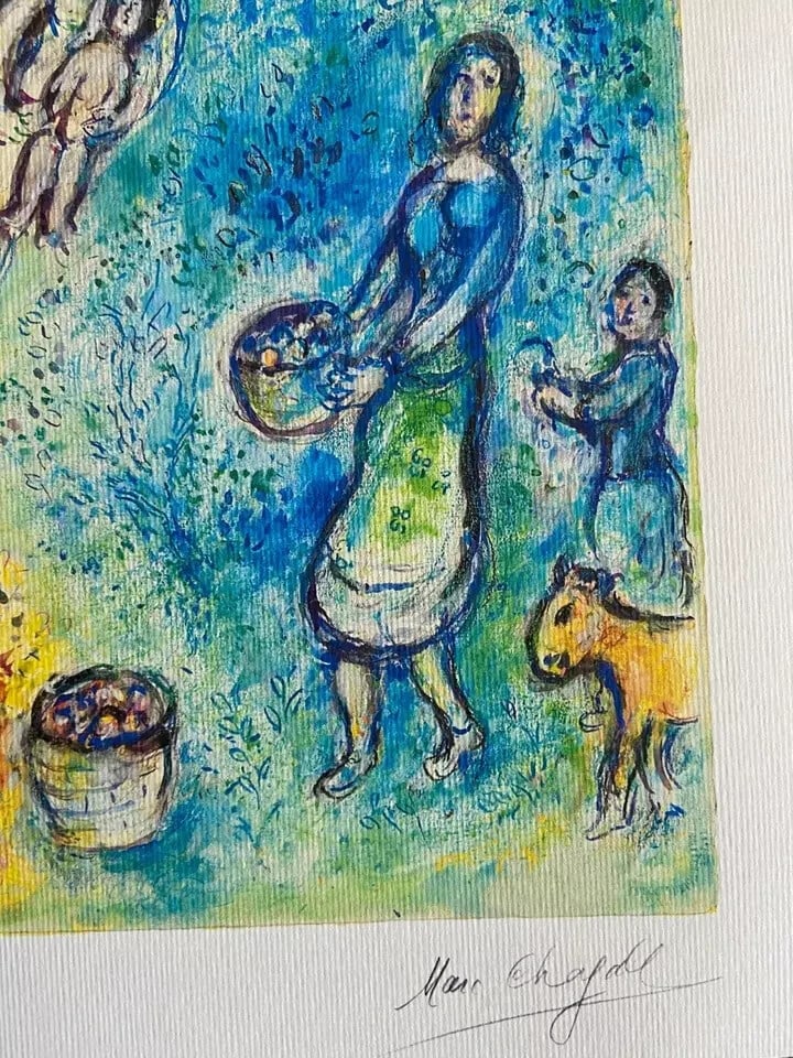 Marc Chagall Lithograph, Numbered Collection Stamp - 8