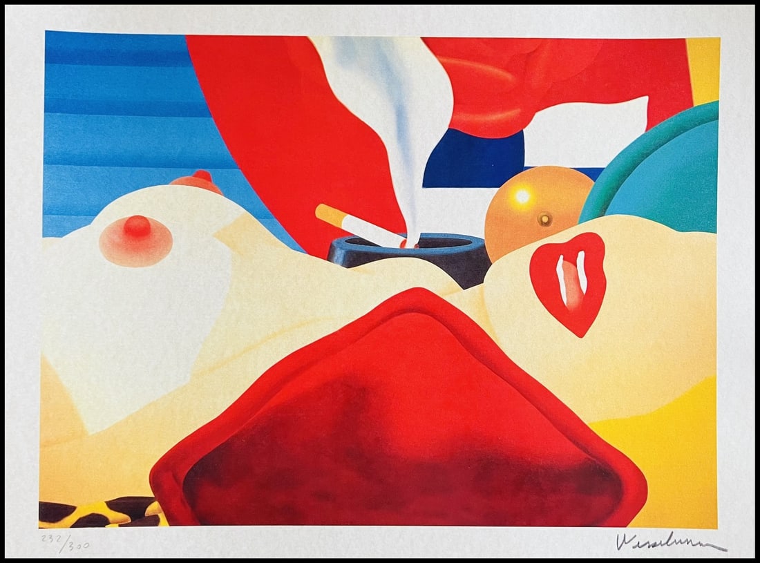 1 Tom Wesselmann Lithograph Handmade Op Numbered (1 of 7)