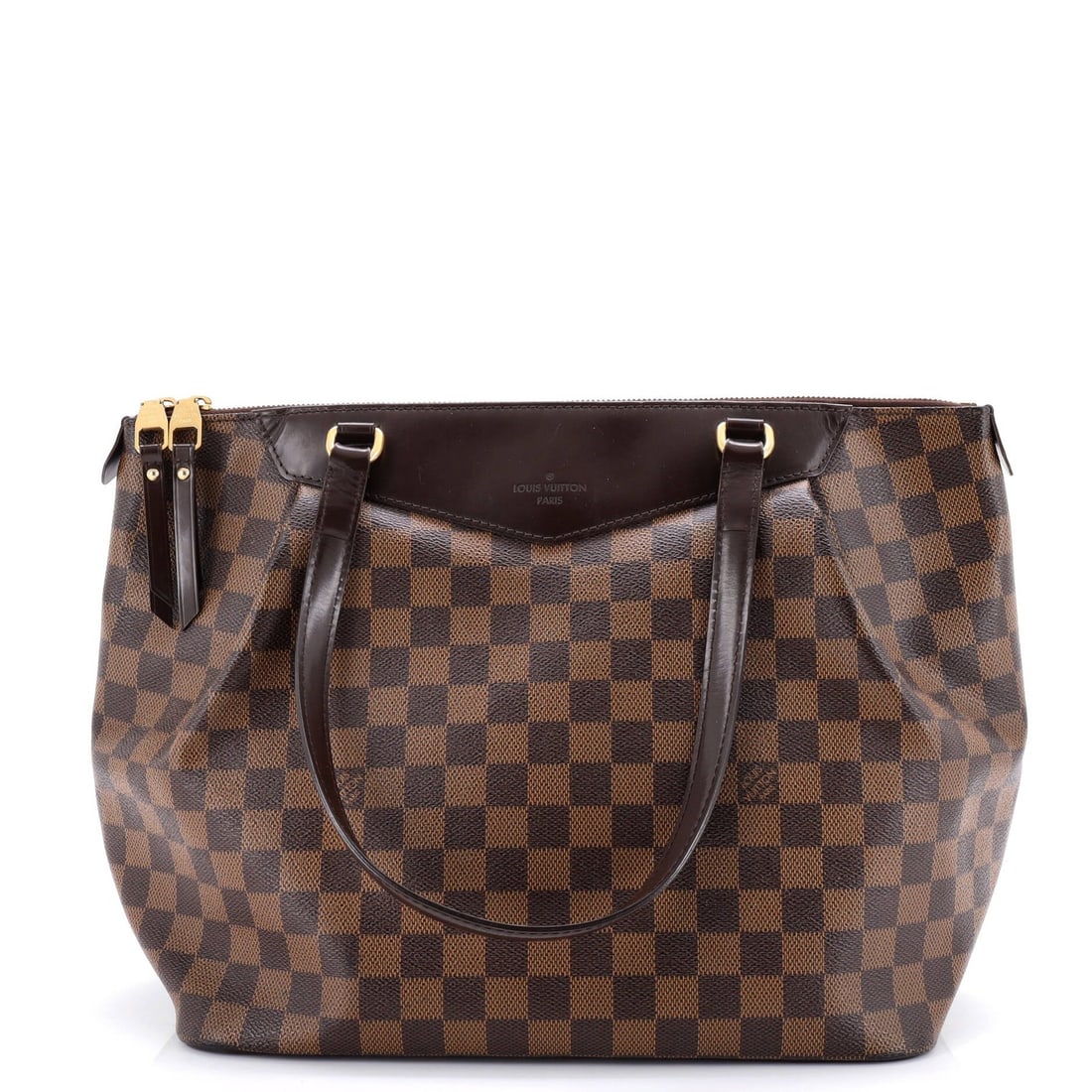 Louis Vuitton Damier GM Westminster Handbag: Louis Vuitton Damier GM Westminster Handbag A timeless classic, the Louis Vuitton Damier GM Westminster Handbag exudes elegance with its iconic canvas-coated exterior and signature Damier pattern in