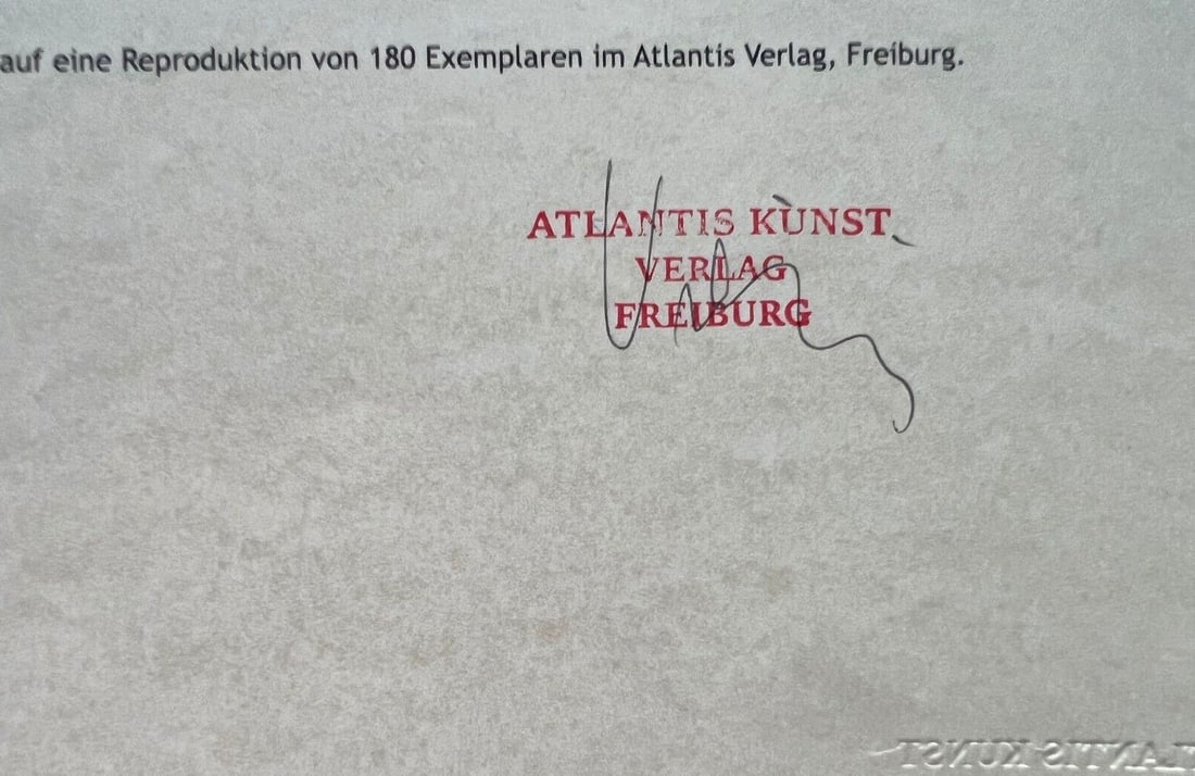 Numbered Egon Schiele Lithograph C.O.A. - 11