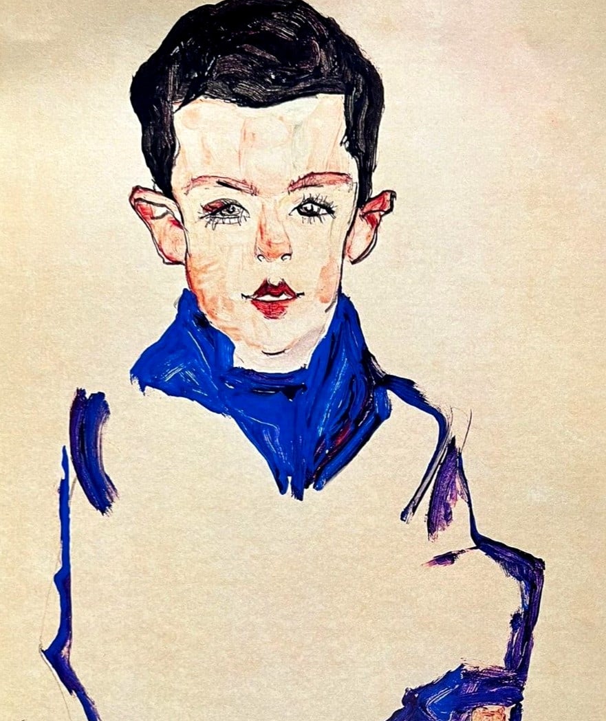 Numbered Egon Schiele Lithograph C.O.A. - 3