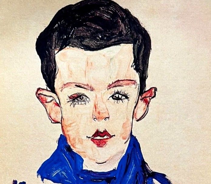 Numbered Egon Schiele Lithograph C.O.A. - 4