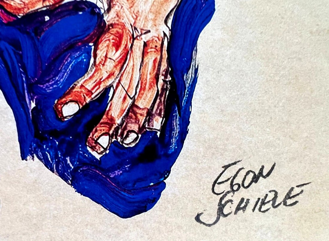 Numbered Egon Schiele Lithograph C.O.A. - 7