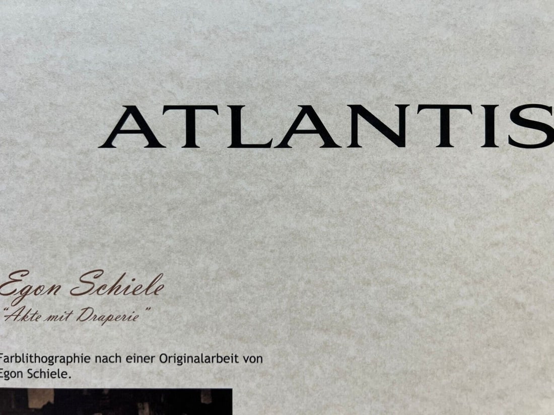 Numbered Egon Schiele Lithograph C.O.A. - 9