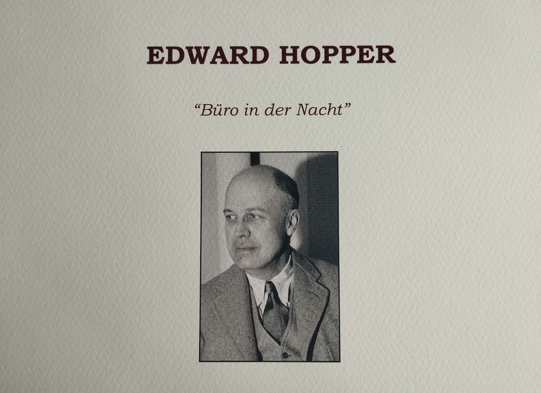 Numbered Edward Hopper Lithograph - 9