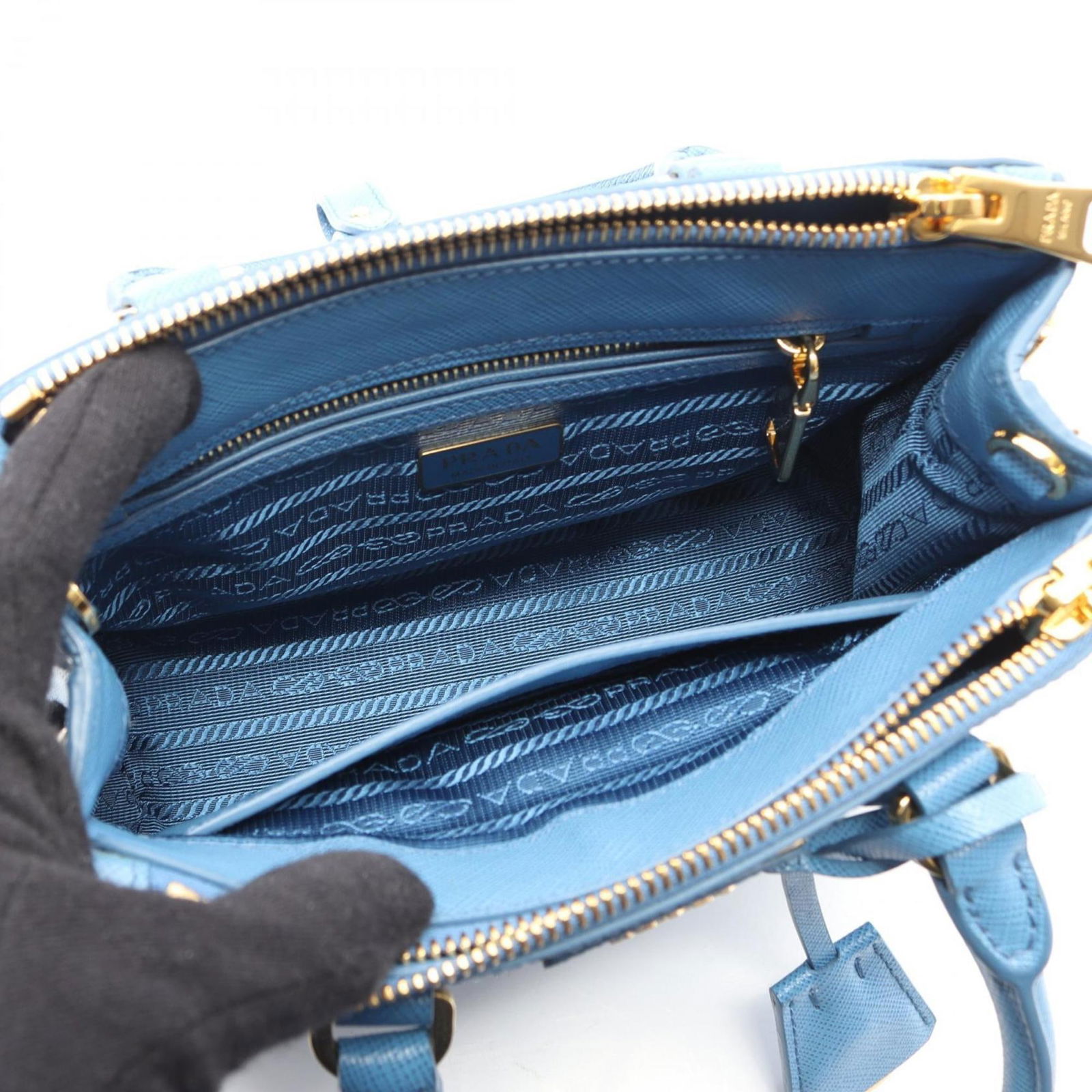 Prada Saffiano Triangle Handbag - 3