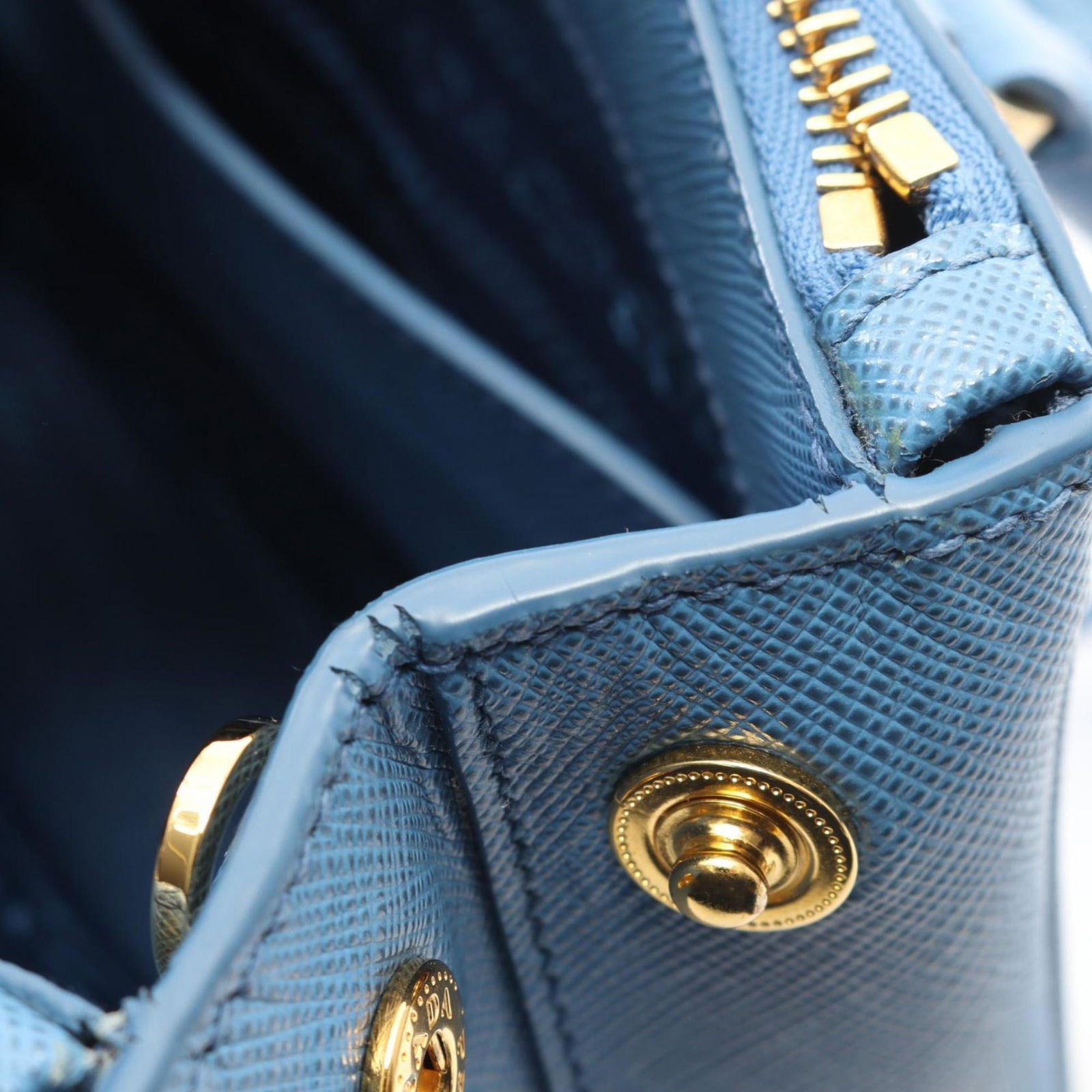 Prada Saffiano Triangle Handbag - 6