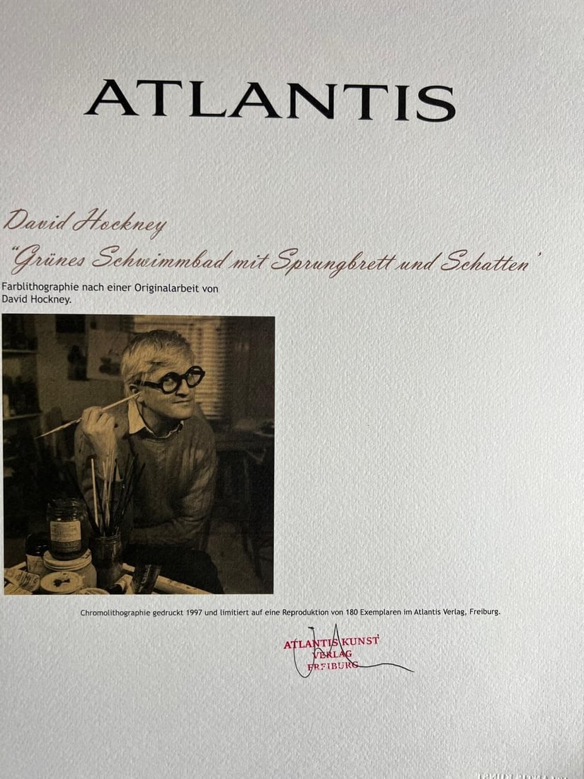 Lithograph: numbered limited - David Hockney - 7