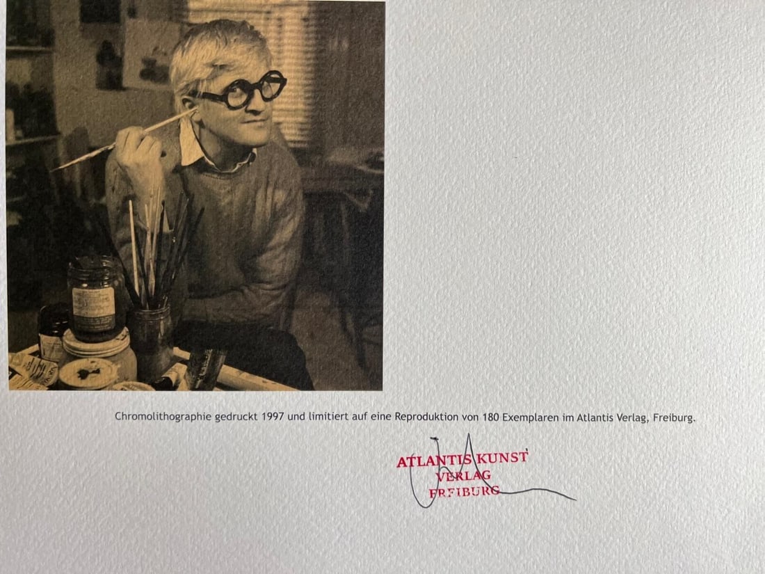 Lithograph: numbered limited - David Hockney - 9