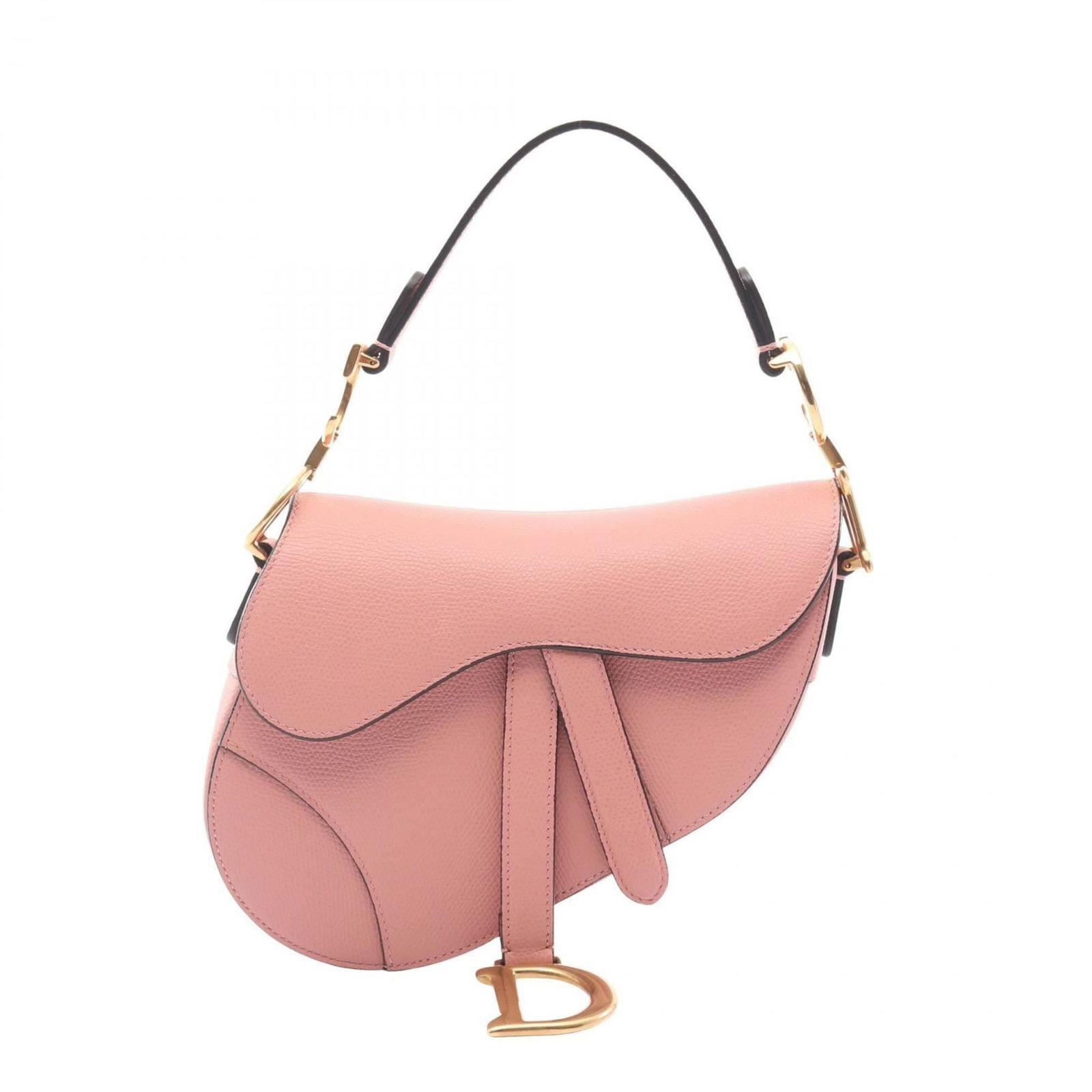 Christian Dior Saddle Leather Handbag: Christian Dior Saddle Leather Handbag A stunning Christian Dior Saddle Leather Handbag in vibrant pink, boasting the iconic saddle shape and premium leather construction. With its classic design and